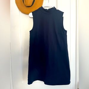 Cynthia Rowley Mockneck Navy A-line Mini Dress